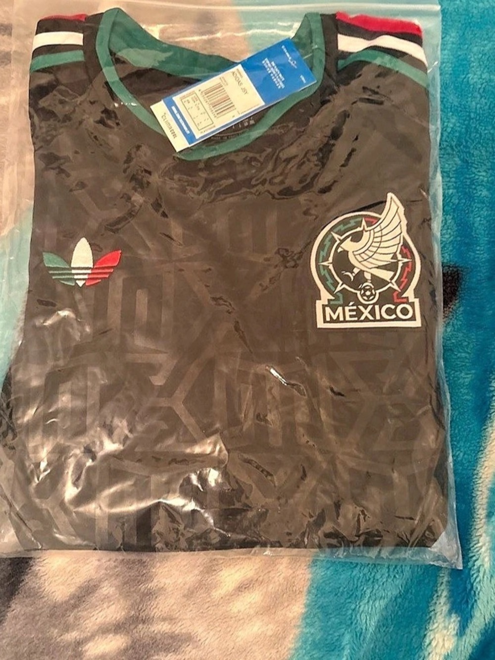adidas Mexico 26 Third Jersey Men's Black & Green Medium